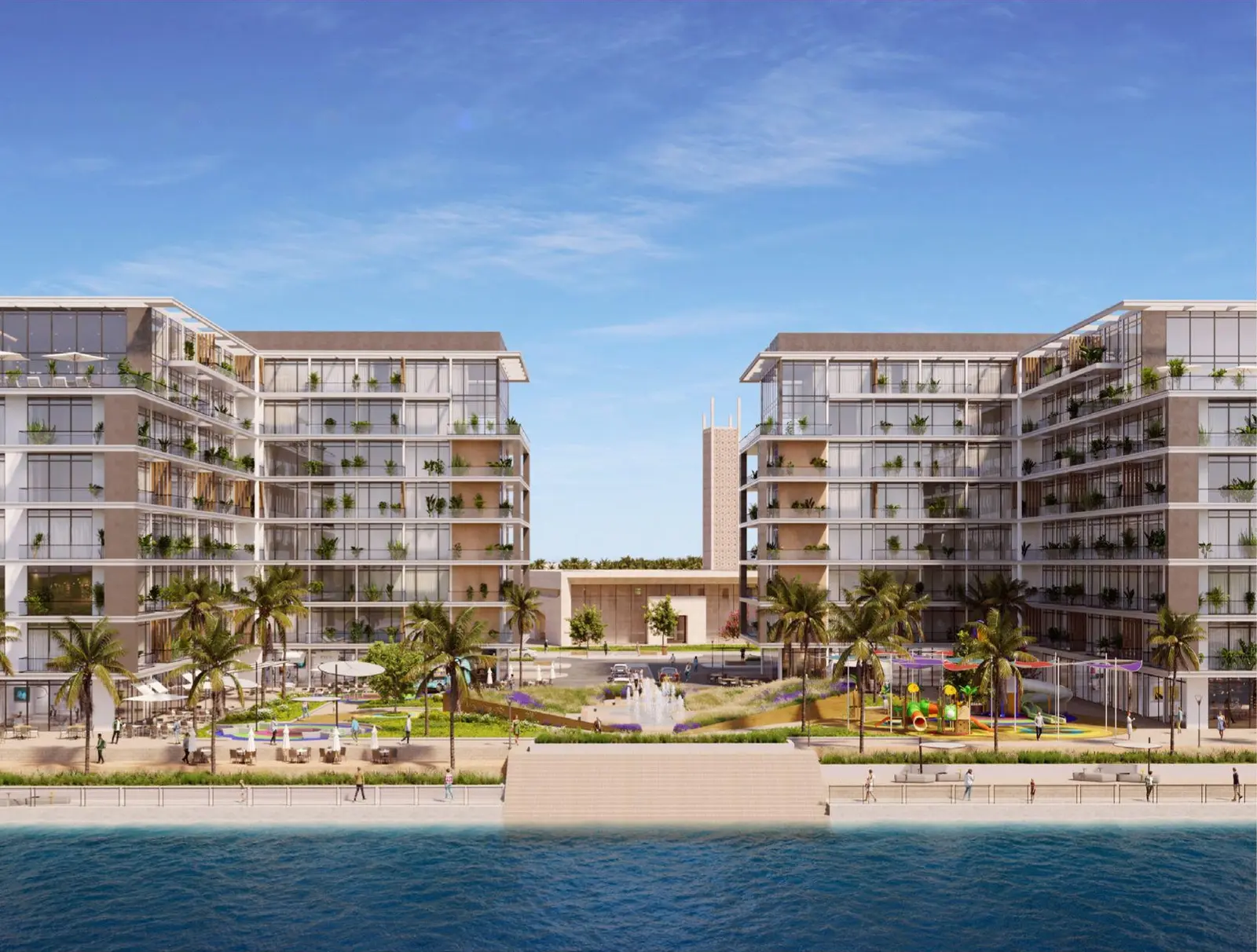 Alkaser Abu Dhabi land development opportunity with park-facing plots for residential and commercial property projects.