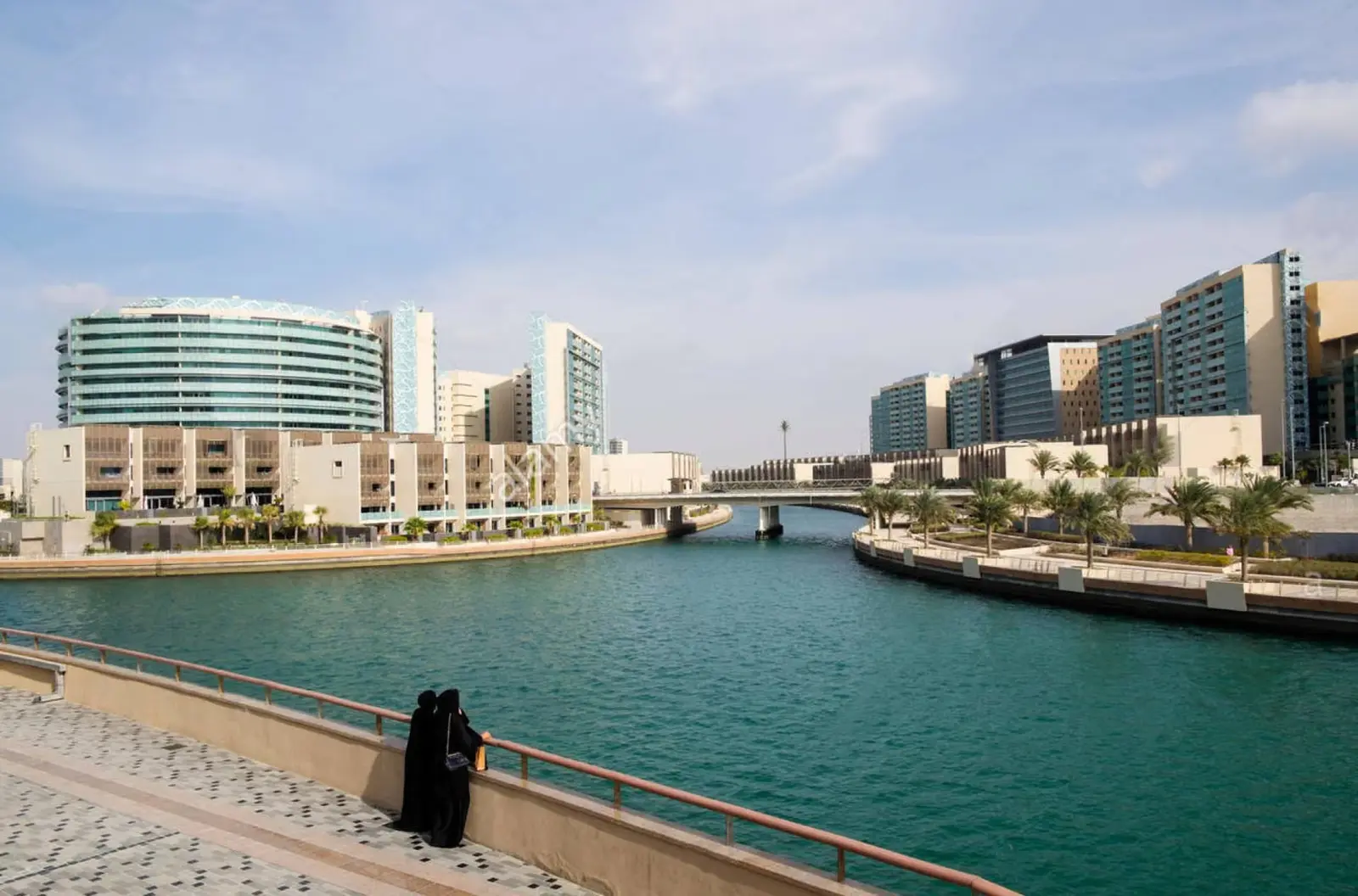 Al Jawzaa Tower exterior showcasing its residential architecture in Al Raha Beach, Abu Dhabi.