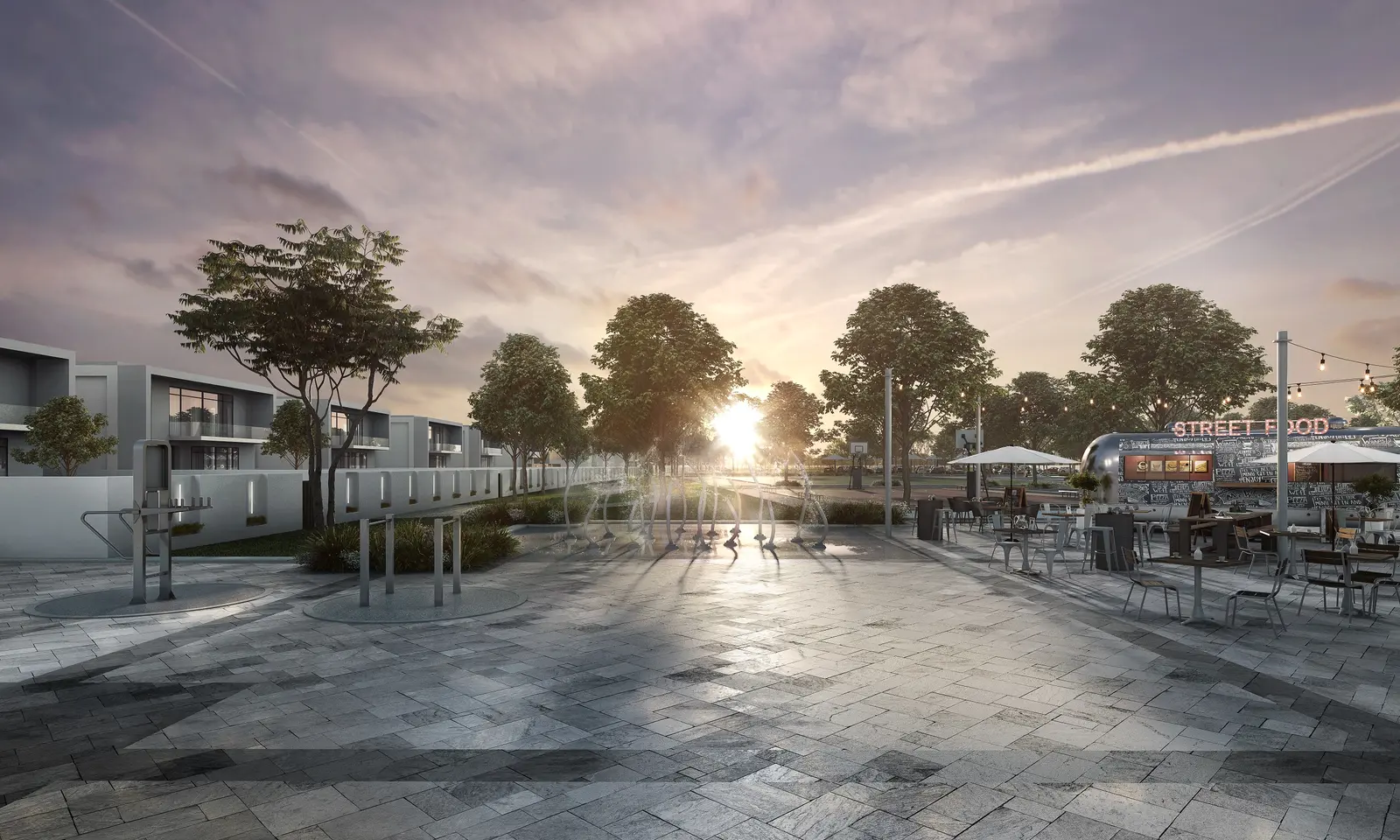 Mosque within LEA by Aldar’s master plan, offering convenient access to spiritual spaces in Yas Island.