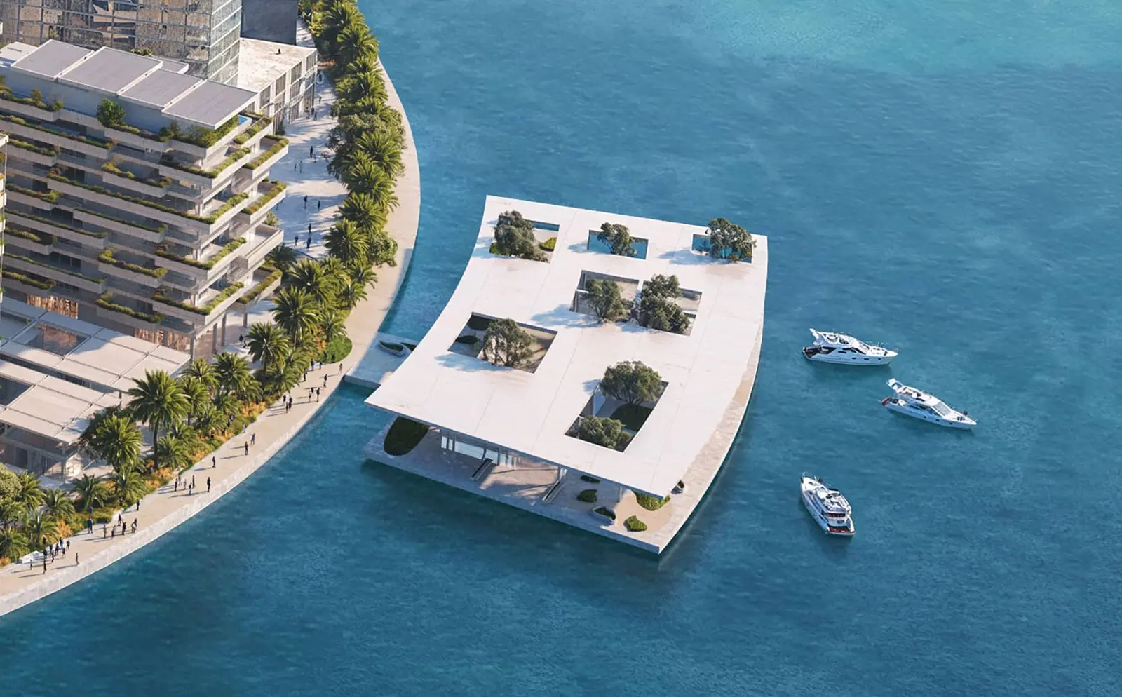 Waterfront facade of Juman 2 Abu Dhabi with contemporary architectural elements and glass balconies.jpg