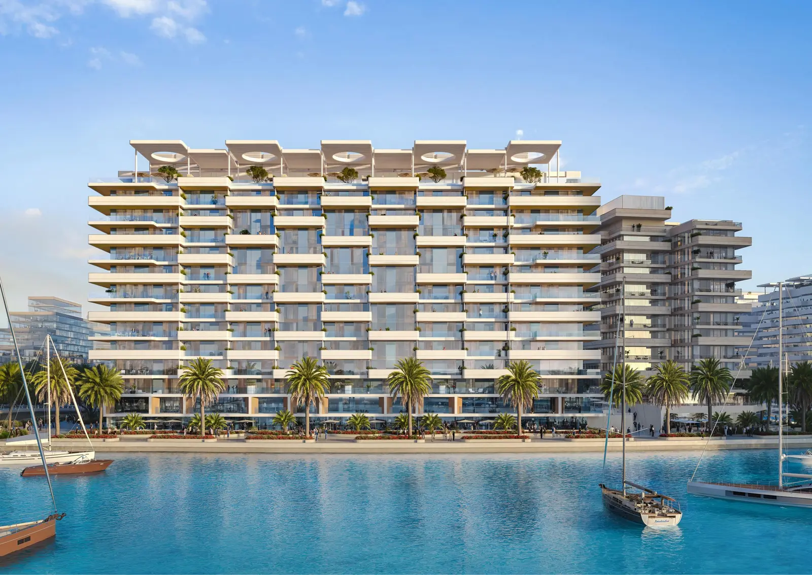 Juman 3 waterfront boardwalk at Luluat Al Raha offering scenic walking paths and coastal luxury living atmosphere.jpg