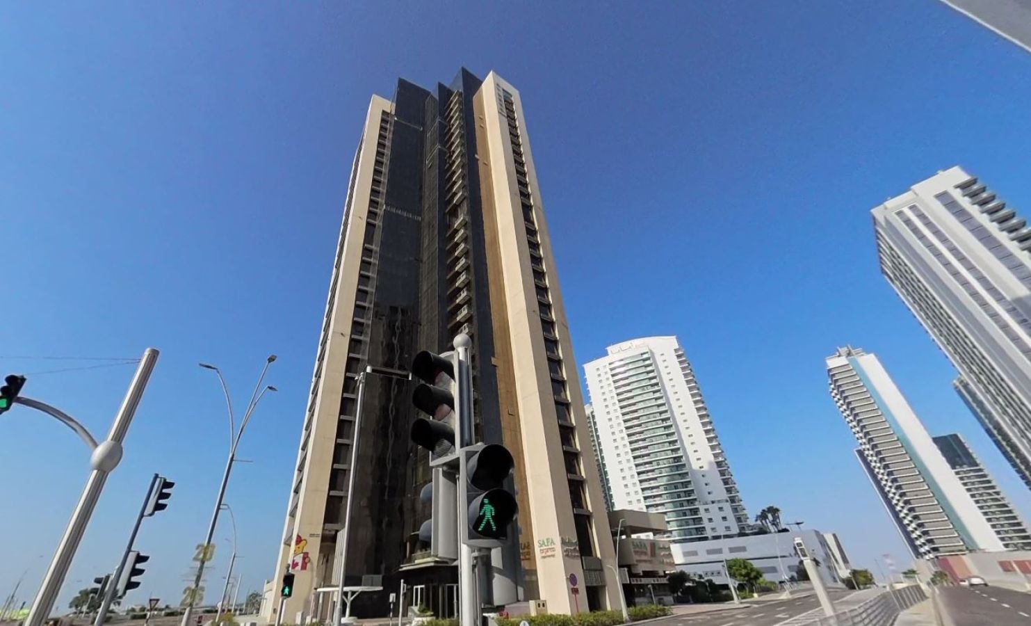 Exterior facade of Al Beed Tower by GAF Property on Al Reem Island Abu Dhabi offering waterfront apartments